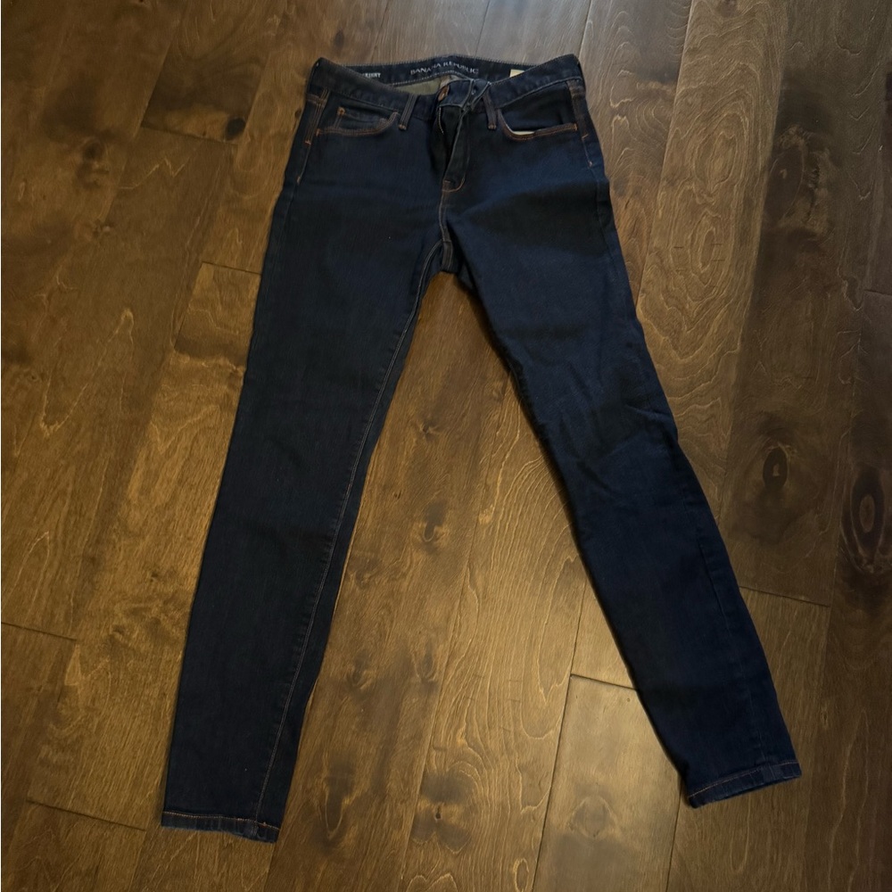 BANANA REPUBLIC dark wash skinny denim jeans 25S